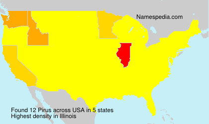 Surname Pirus in USA Surname Pirus in USA