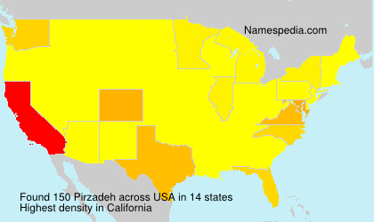 Surname Pirzadeh in USA Surname Pirzadeh in USA