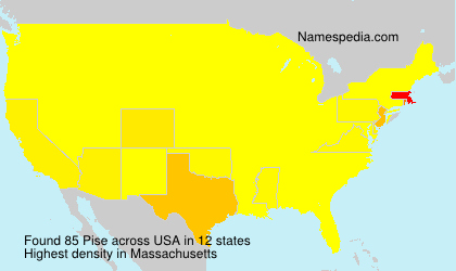 Surname Pise in USA Surname Pise in USA