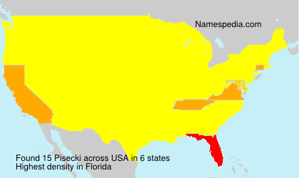 Surname Pisecki in USA Surname Pisecki in USA