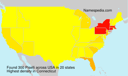 Surname Piselli in USA Surname Piselli in USA