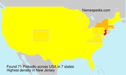 Surname Piskadlo in USA Surname Piskadlo in USA