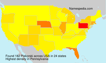 Surname Piskorski in USA Surname Piskorski in USA