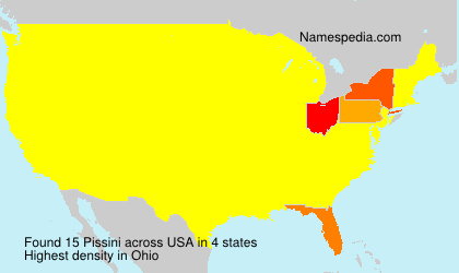 Surname Pissini in USA Surname Pissini in USA