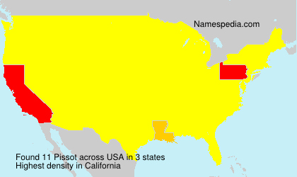 Surname Pissot in USA Surname Pissot in USA