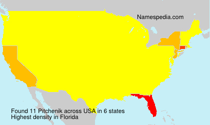Surname Pitchenik in USA Surname Pitchenik in USA