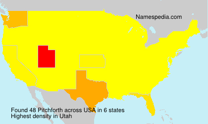 Surname Pitchforth in USA Surname Pitchforth in USA
