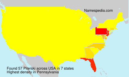 Surname Piterski in USA Surname Piterski in USA
