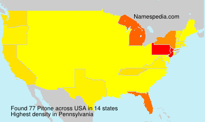 Surname Pitone in USA Surname Pitone in USA