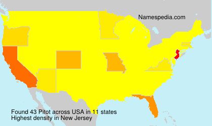 Surname Pitot in USA Surname Pitot in USA