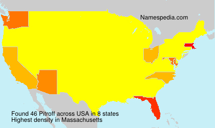 Surname Pitroff in USA Surname Pitroff in USA