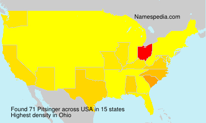 Surname Pitsinger in USA Surname Pitsinger in USA