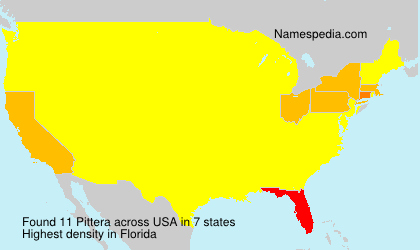 Surname Pittera in USA Surname Pittera in USA