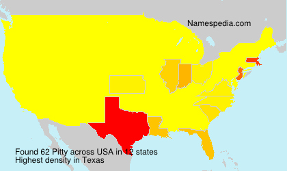 Surname Pitty in USA Surname Pitty in USA