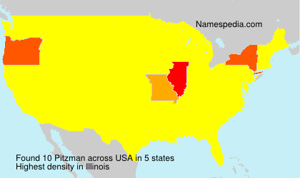 Surname Pitzman in USA Surname Pitzman in USA