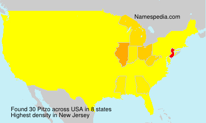 Surname Pitzo in USA Surname Pitzo in USA