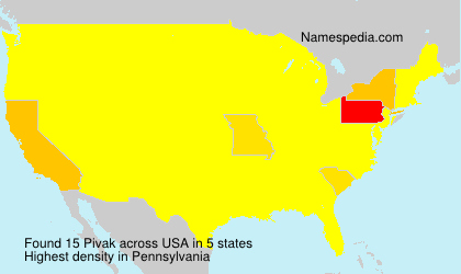 Surname Pivak in USA Surname Pivak in USA