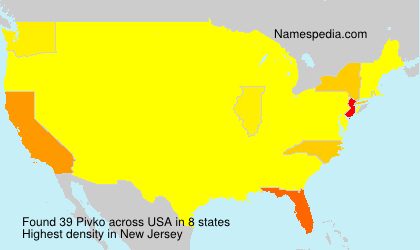 Surname Pivko in USA Surname Pivko in USA