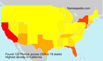 Surname Pivnick in USA Surname Pivnick in USA
