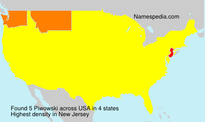 Surname Piwowski in USA Surname Piwowski in USA