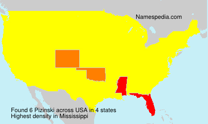 Surname Pizinski in USA Surname Pizinski in USA