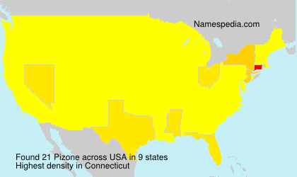 Surname Pizone in USA Surname Pizone in USA