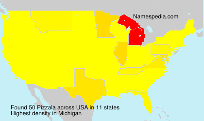 Surname Pizzala in USA Surname Pizzala in USA