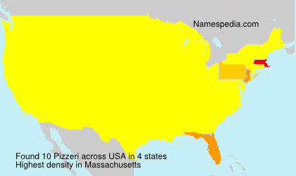 Surname Pizzeri in USA Surname Pizzeri in USA