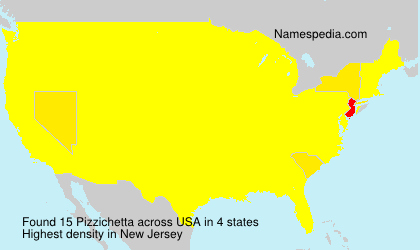Surname Pizzichetta in USA Surname Pizzichetta in USA