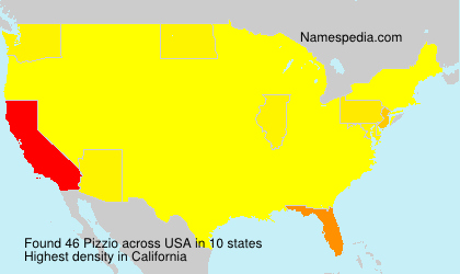 Surname Pizzio in USA Surname Pizzio in USA