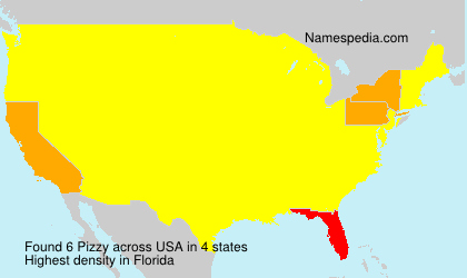 Surname Pizzy in USA Surname Pizzy in USA