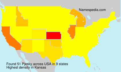 Surname Pjesky in USA Surname Pjesky in USA