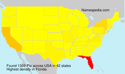 Surname Pla in USA Surname Pla in USA