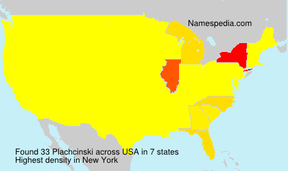 Surname Plachcinski in USA Surname Plachcinski in USA