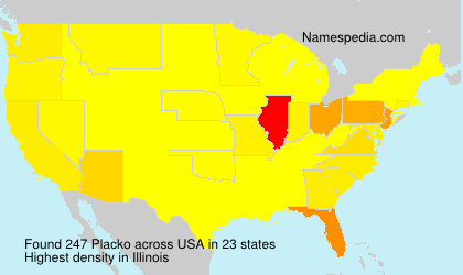 Surname Placko in USA