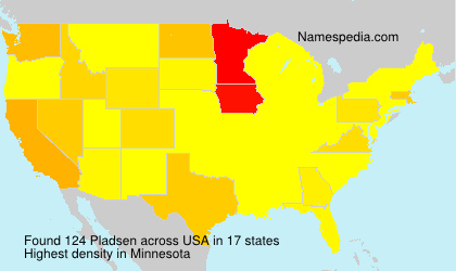 Surname Pladsen in USA Surname Pladsen in USA