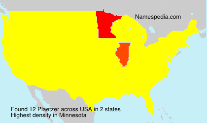 Surname Plaetzer in USA Surname Plaetzer in USA