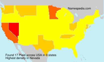 Surname Plaid in USA Surname Plaid in USA