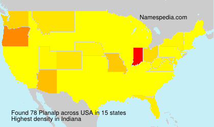Surname Planalp in USA Surname Planalp in USA