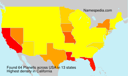 Surname Planells in USA Surname Planells in USA