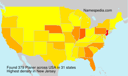 Surname Planer in USA Surname Planer in USA