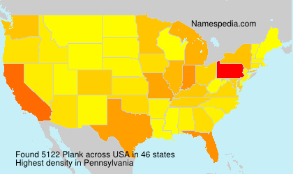 Surname Plank in USA Surname Plank in USA
