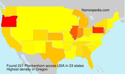 Surname Plankenhorn in USA Surname Plankenhorn in USA