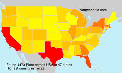 Surname Plant in USA Surname Plant in USA