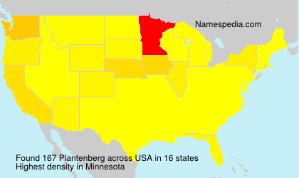 Surname Plantenberg in USA Surname Plantenberg in USA