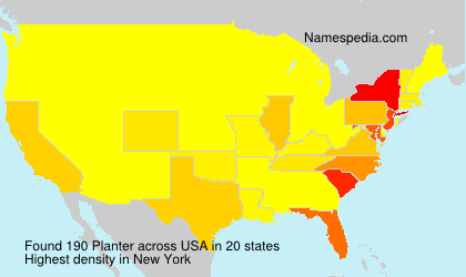 Surname Planter in USA Surname Planter in USA