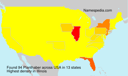 Surname Planthaber in USA Surname Planthaber in USA