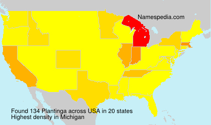 Surname Plantinga in USA Surname Plantinga in USA