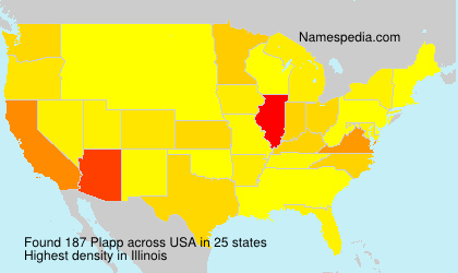 Surname Plapp in USA Surname Plapp in USA