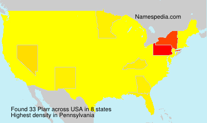 Surname Plarr in USA Surname Plarr in USA